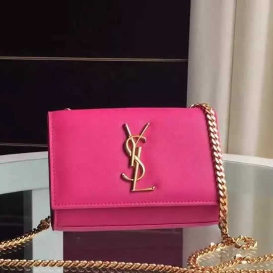 Replica Saint Laurent Small Monogram Satchel Bag In Rosy Leather